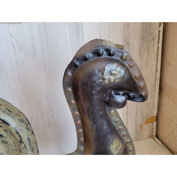 Rustic rooster metal cottage unique home decor art farm chicken bird‎ - Picture 4 of 8